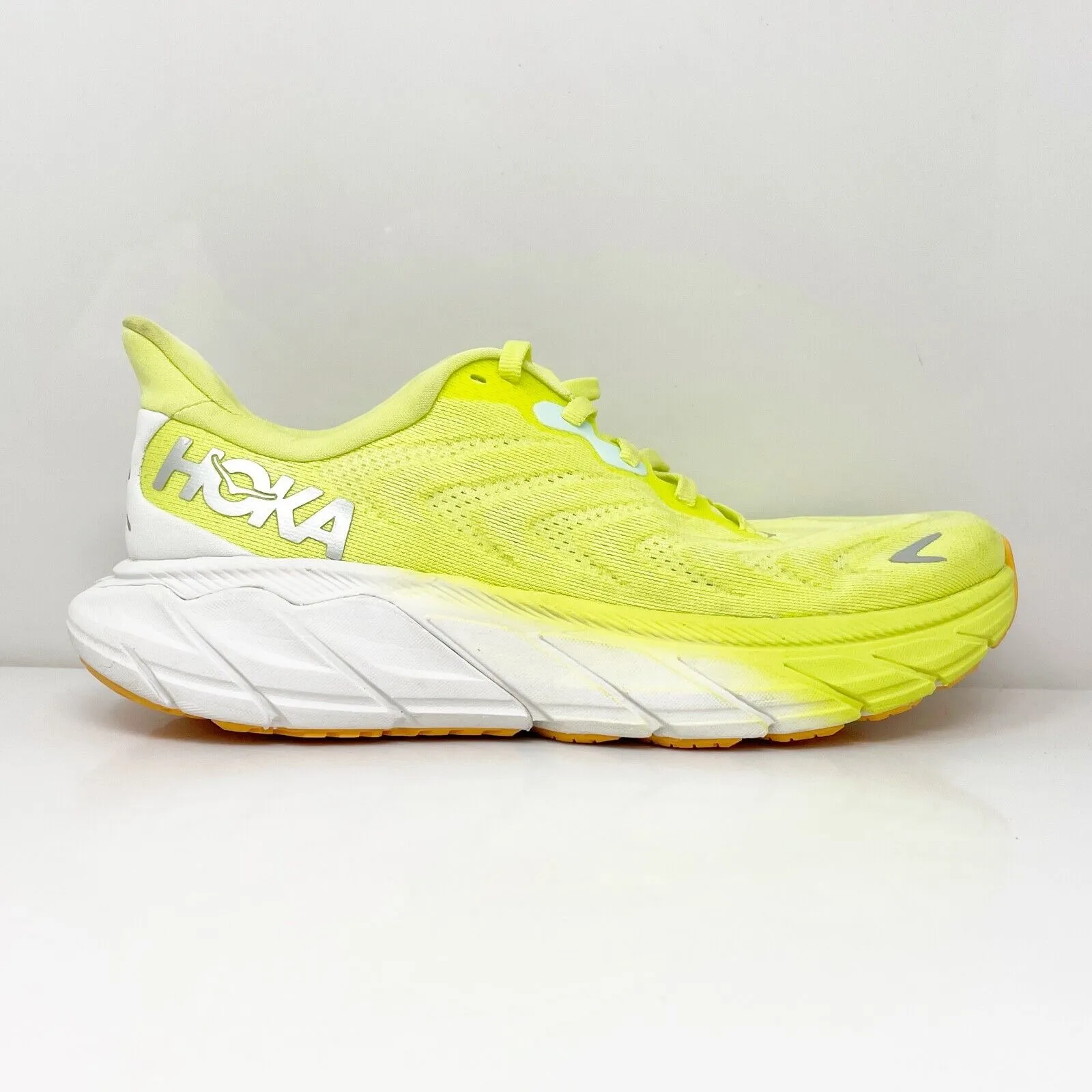 Hoka One One Womens Arahi 6 1123195 CGWHT Yellow Running Shoes Sneakers Sz 6.5 B