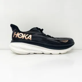 Hoka One One Womens Clifton 9 1127896 BRGL Black Running Shoes Sneakers Size 8 B