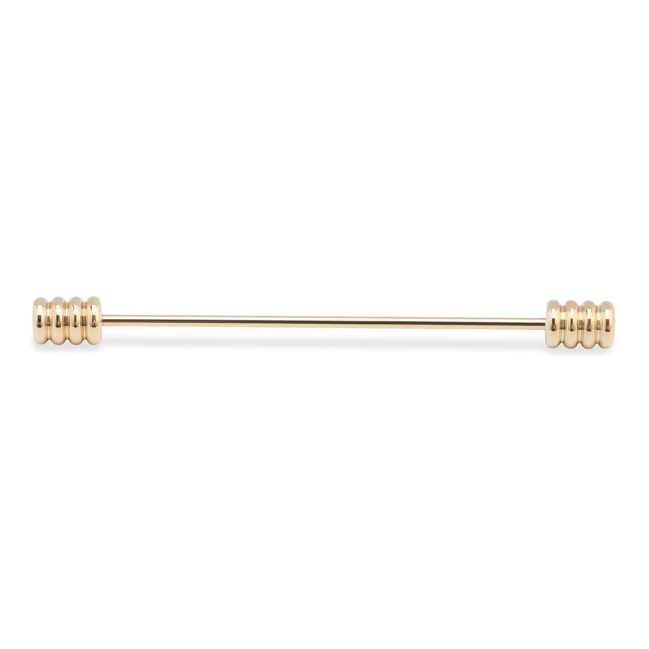 Honeycomb End Gold Collar Bar