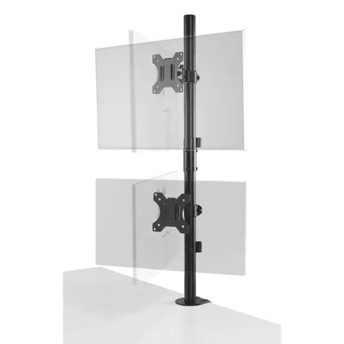 Kensington Vertical Stacking Dual Monitor Arm Black