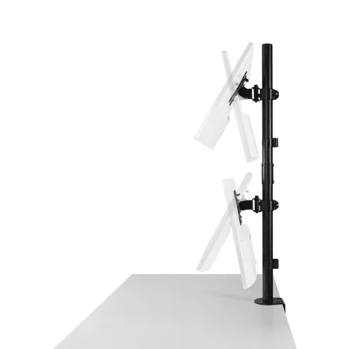 Kensington Vertical Stacking Dual Monitor Arm Black