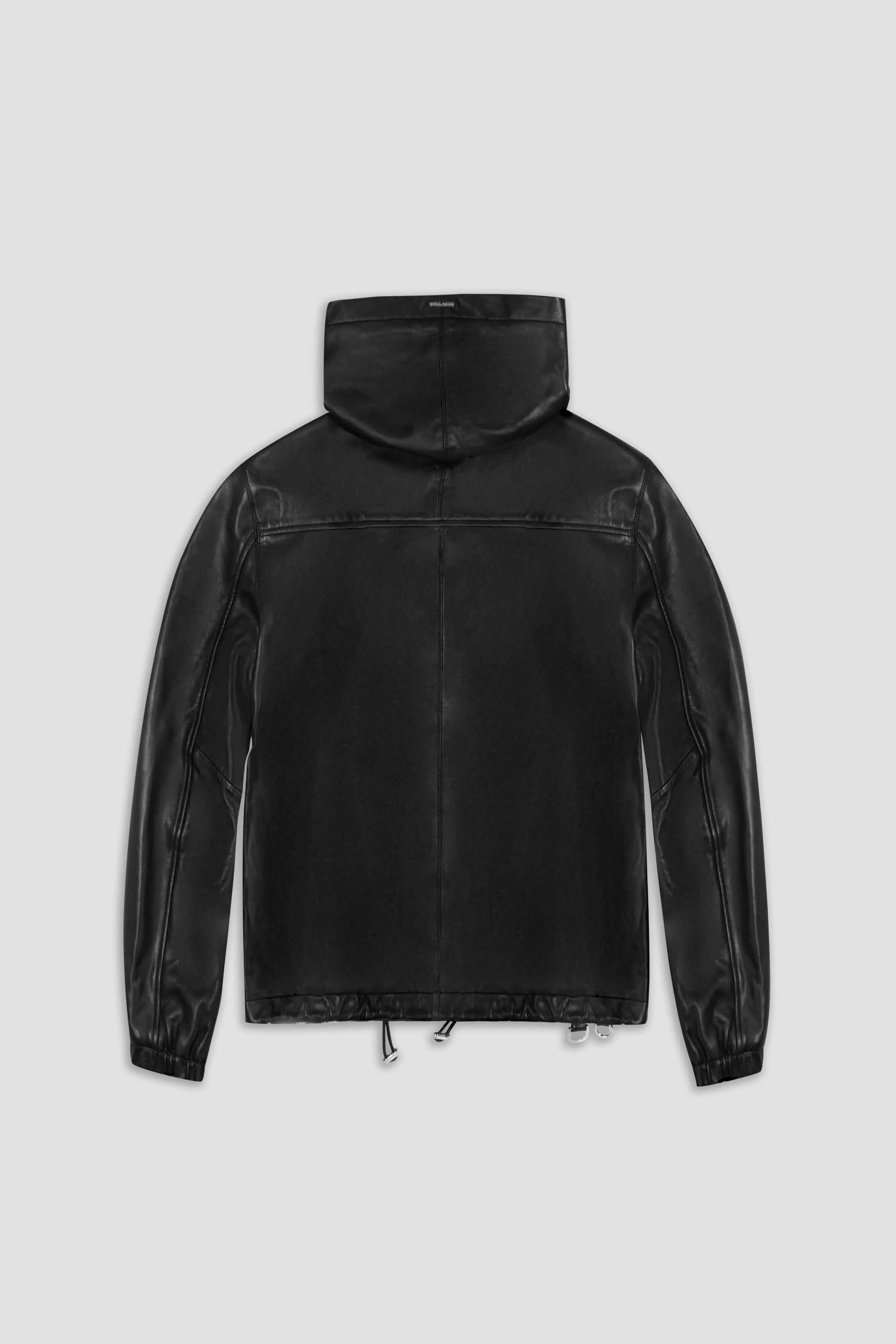 Leather Zip Up Hoodie Tall (Man)