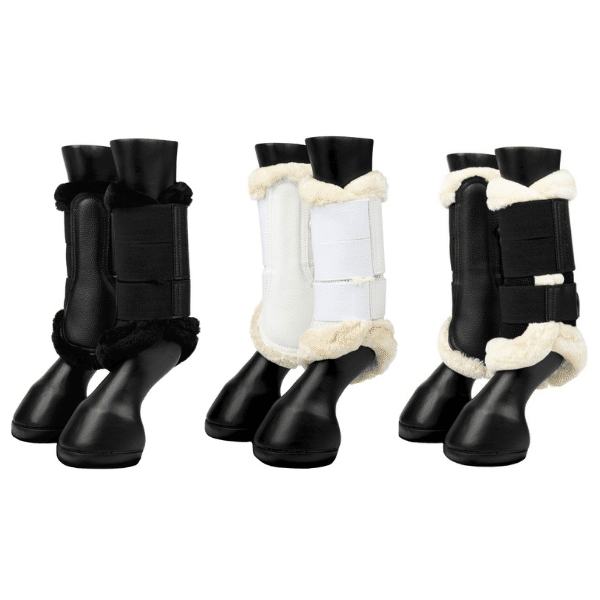 Lemieux Fleece edge brushing boots Black / Natural