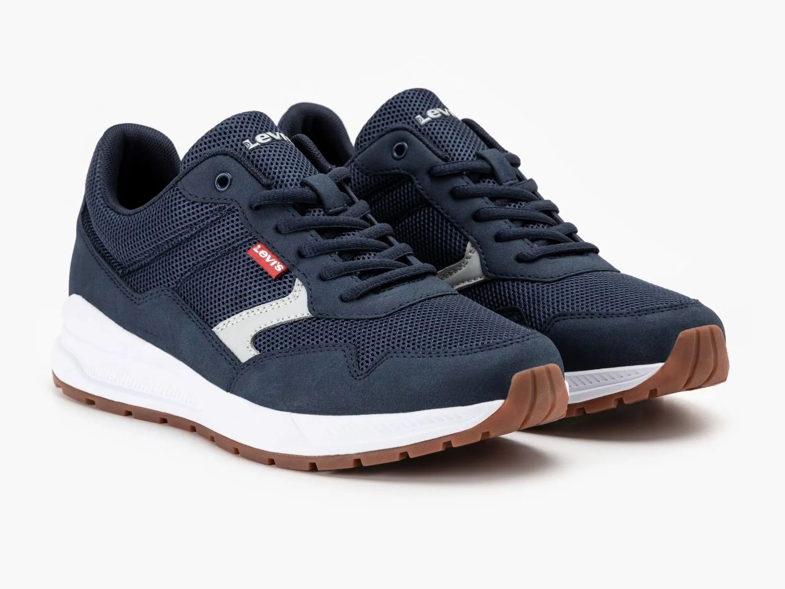 Levis Pine Lace Up Sneakers Navy Blue