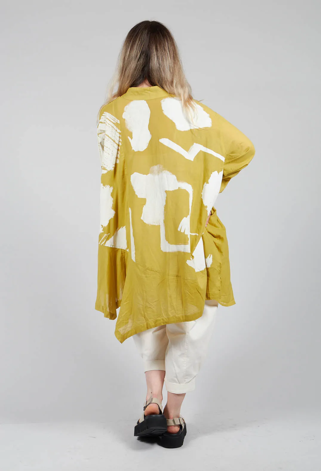 Lightweight A-Line Shirt in Mustard