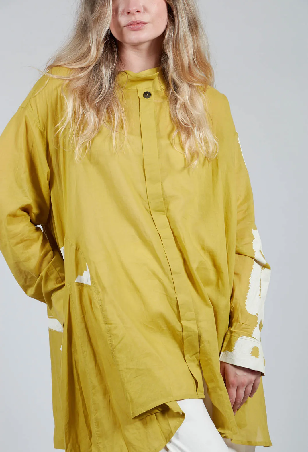 Lightweight A-Line Shirt in Mustard