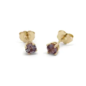 Lightweight Lab Alexandrite Studs