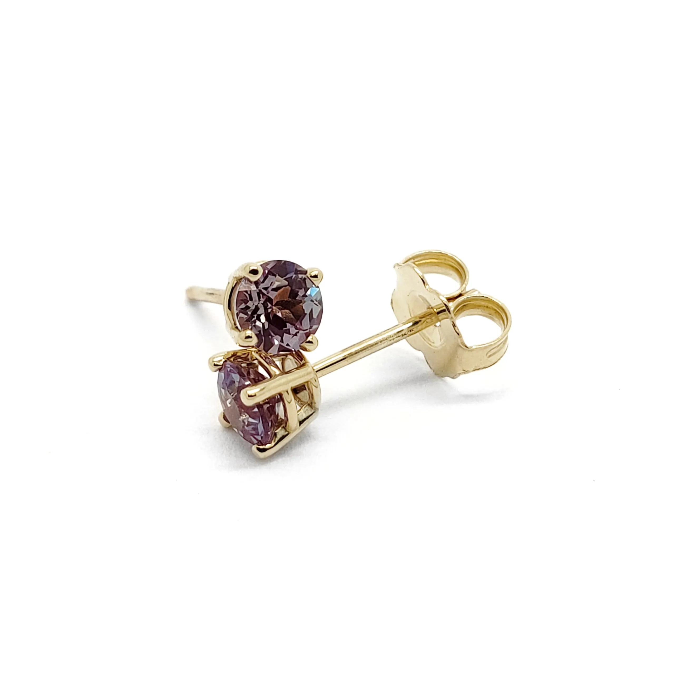 Lightweight Lab Alexandrite Studs