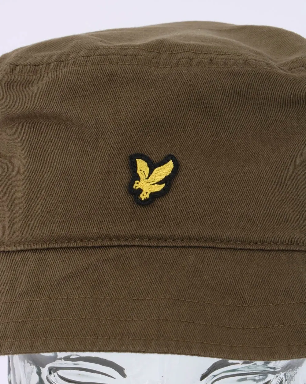 Lyle & Scott Cotton Twill Bucket Hat Olive