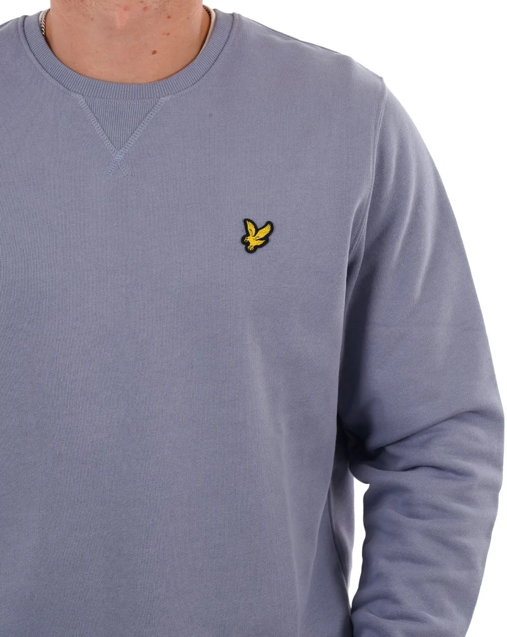 Lyle & Scott Crew Neck Sweatshirt Crafted Blue