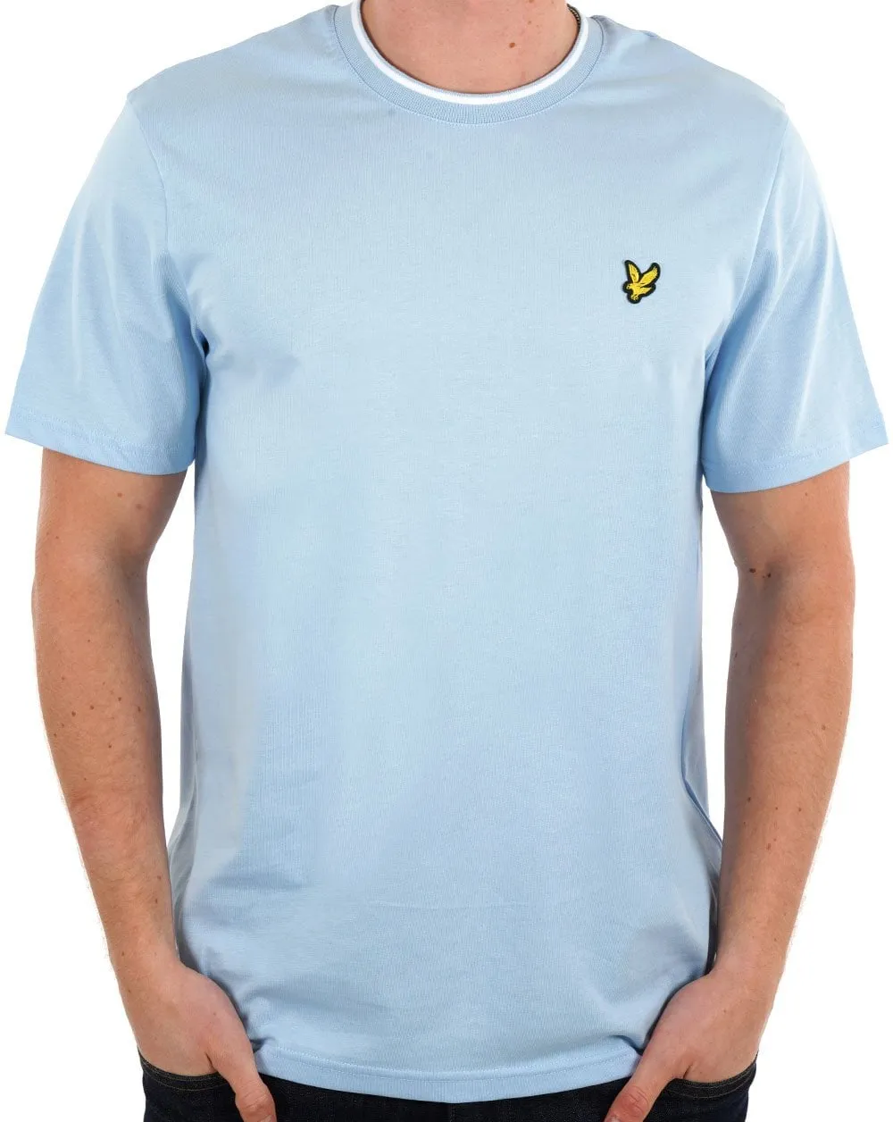 Lyle & Scott Tipped T-shirt Light Blue