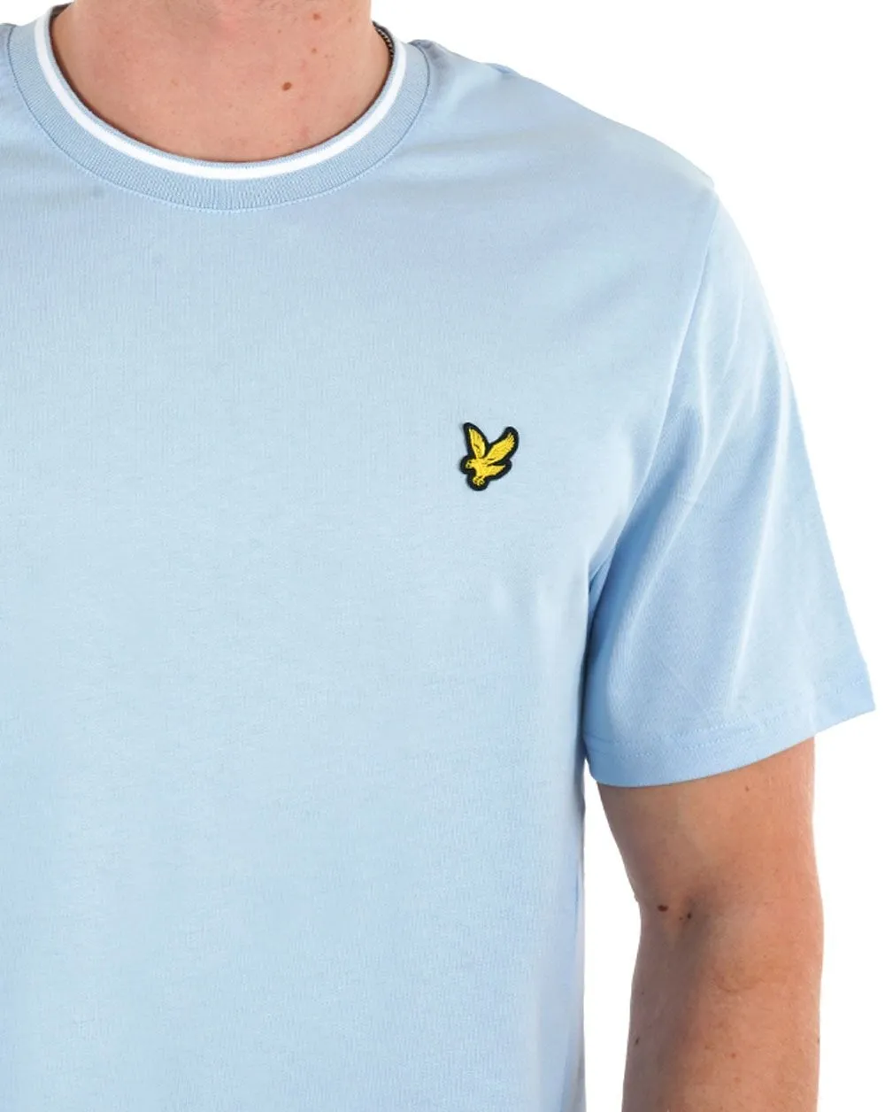 Lyle & Scott Tipped T-shirt Light Blue