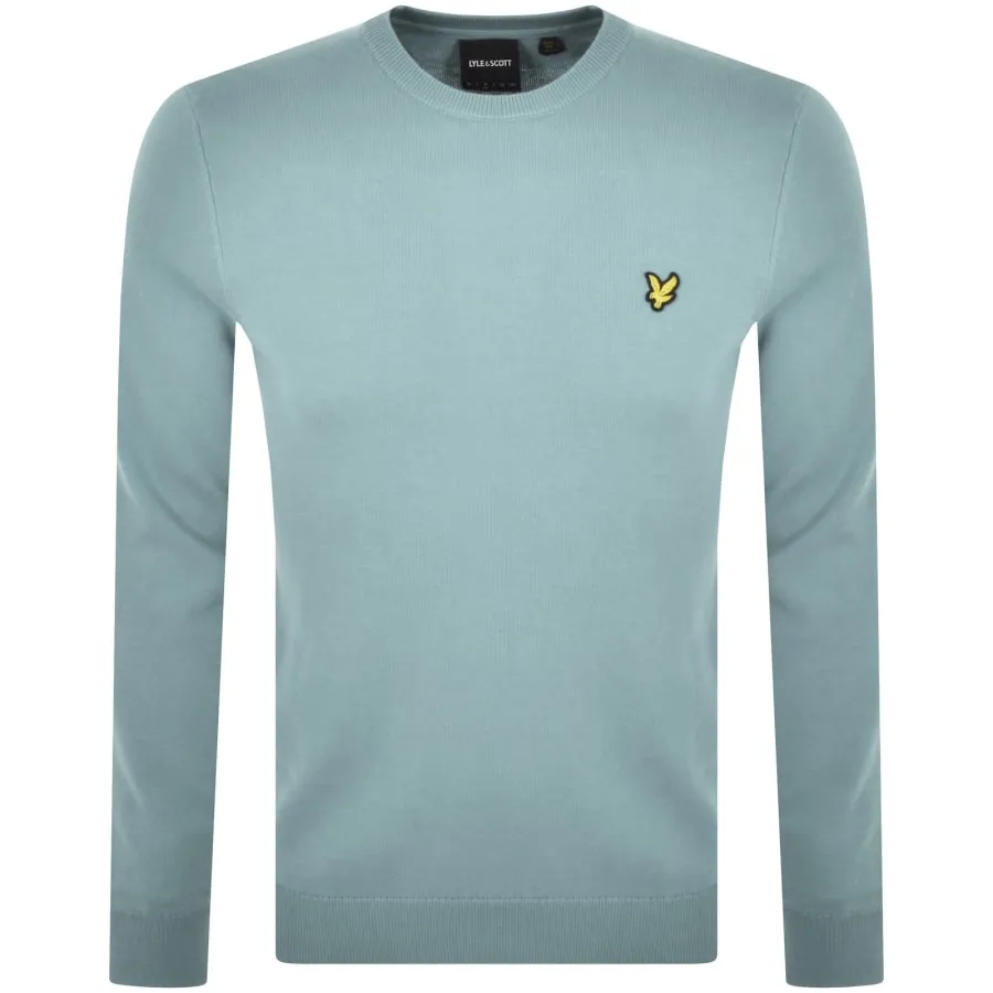 Lyle And Scott Crew Neck Jumper Blue