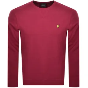 Lyle And Scott Crew Neck Sweatshirt Burgundy