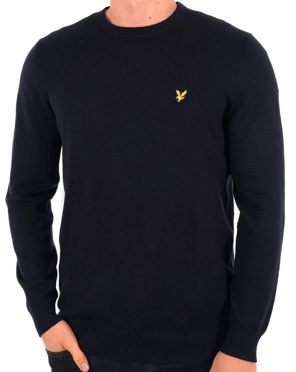 Lyle And Scott Merino Jumper Dark Navy