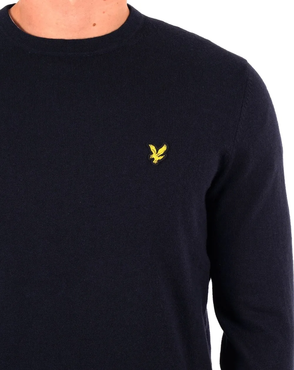 Lyle And Scott Merino Jumper Dark Navy