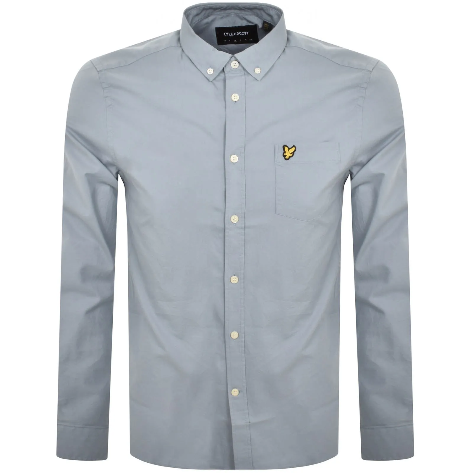 Lyle And Scott Oxford Long Sleeve Shirt Blue