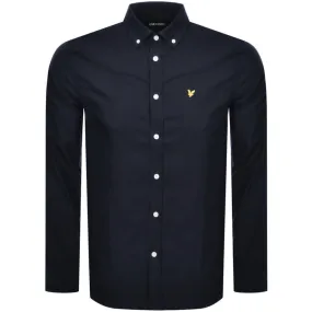 Lyle And Scott Oxford Long Sleeve Shirt Navy