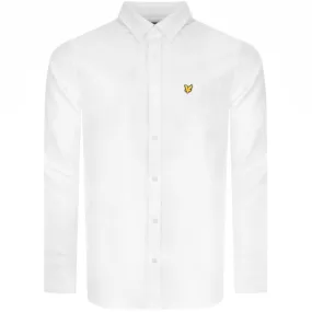 Lyle And Scott Oxford Long Sleeve Shirt White