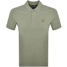 Lyle And Scott Plain Polo T Shirt Green