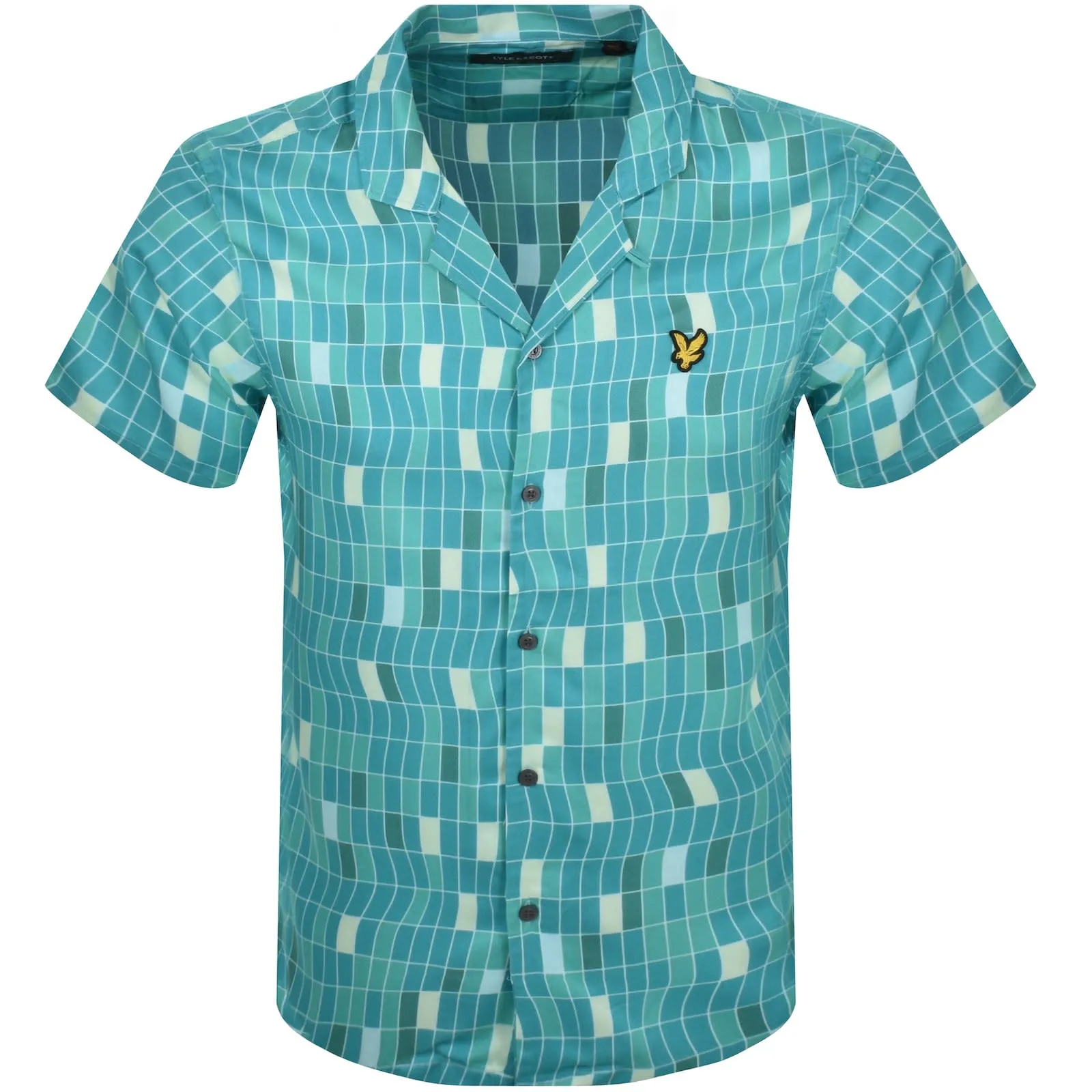 Lyle And Scott Pool Print Shirt Blue