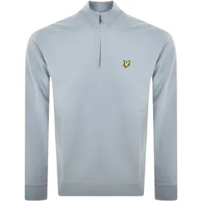 Lyle And Scott Quarter Zip Sweatshirt Blue