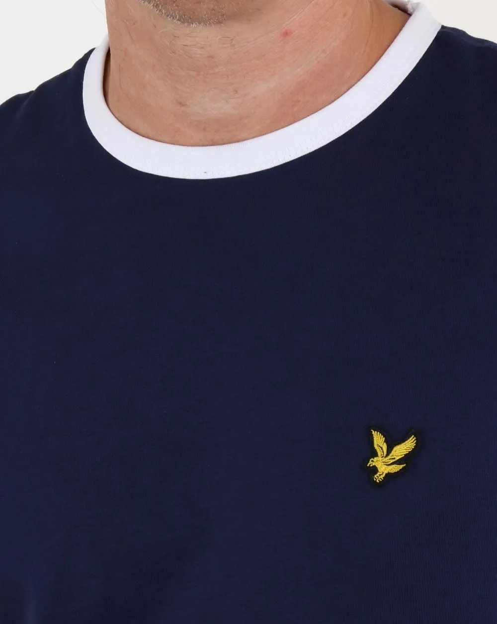 Lyle And Scott Ringer T Shirt Navy