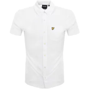 Lyle And Scott Short Sleeve Pique Shirt White