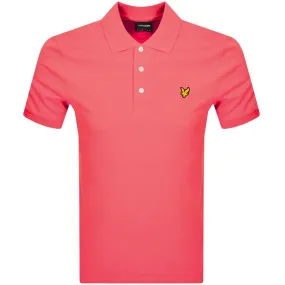 Lyle And Scott Short Sleeved Polo T Shirt Pink