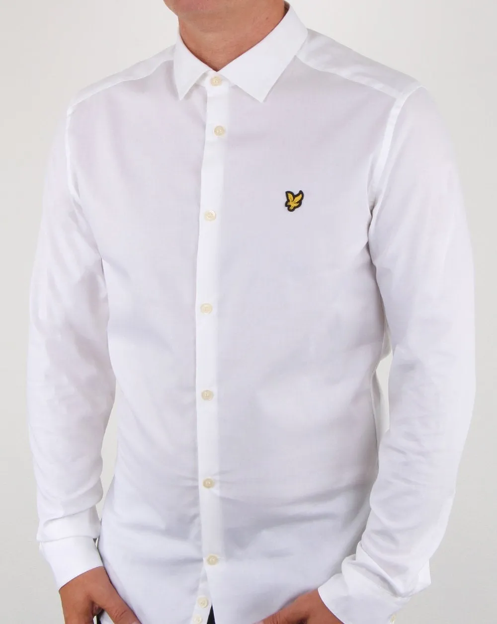 Lyle And Scott Slim Fit Poplin Shirt White