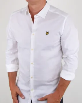 Lyle And Scott Slim Fit Poplin Shirt White