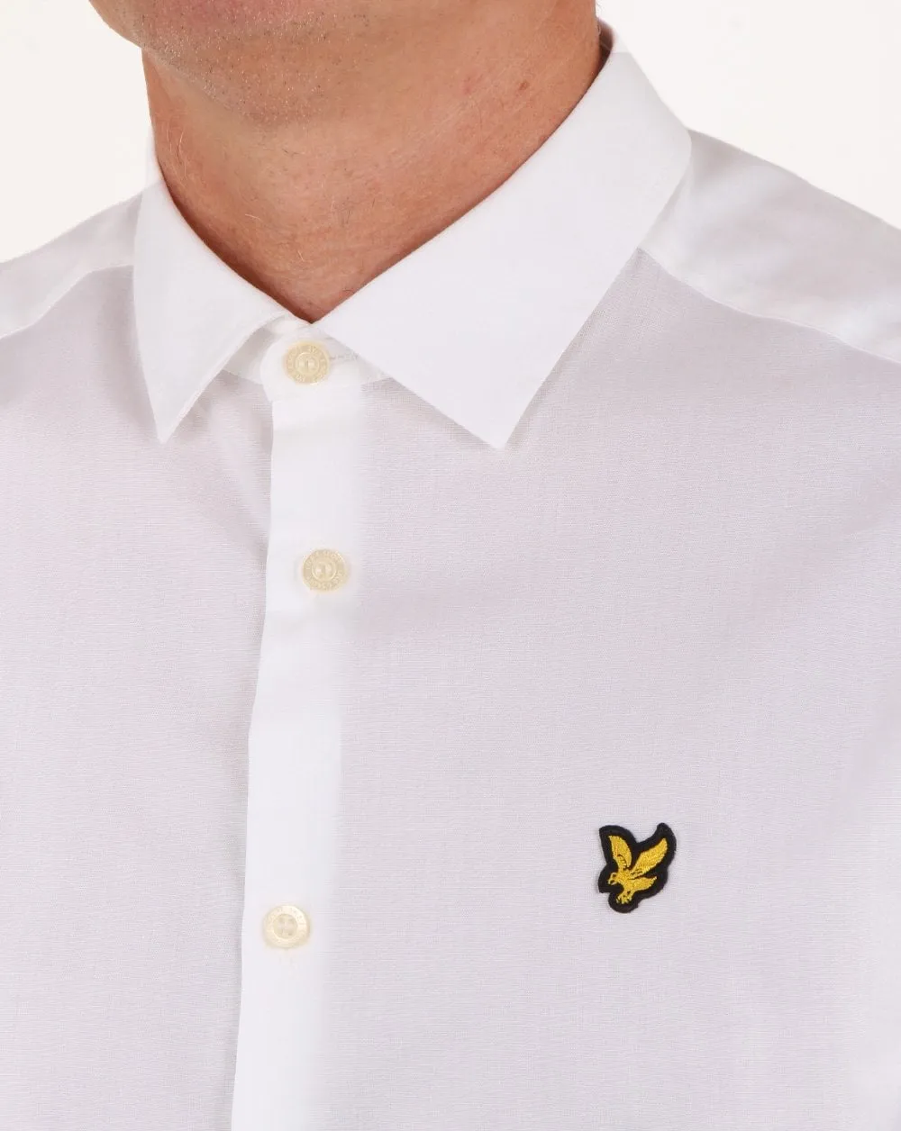 Lyle And Scott Slim Fit Poplin Shirt White