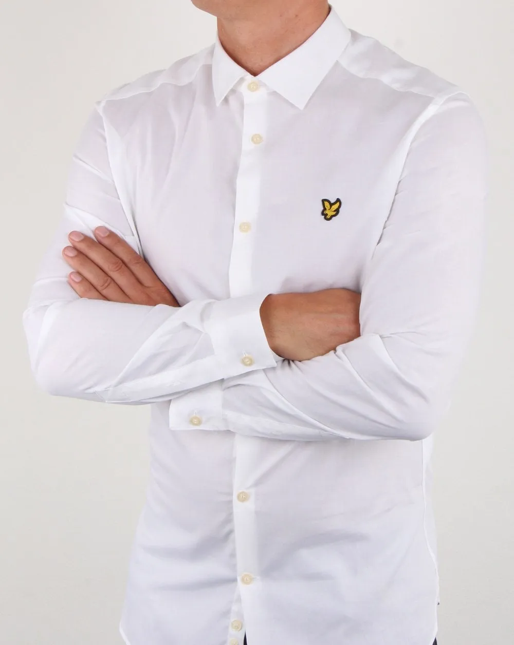 Lyle And Scott Slim Fit Poplin Shirt White