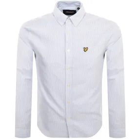 Lyle And Scott Stripe Oxford Shirt Blue