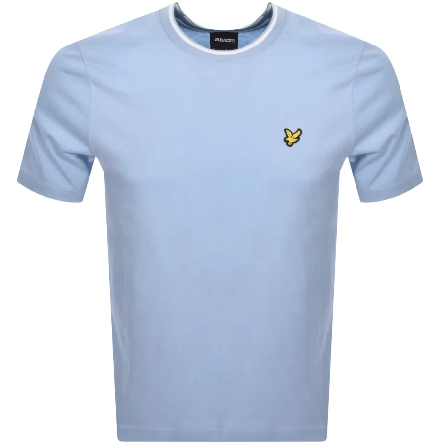 Lyle And Scott Tipped T Shirt Blue