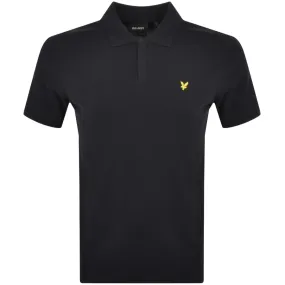 Lyle And Scott Zip Polo T Shirt Navy