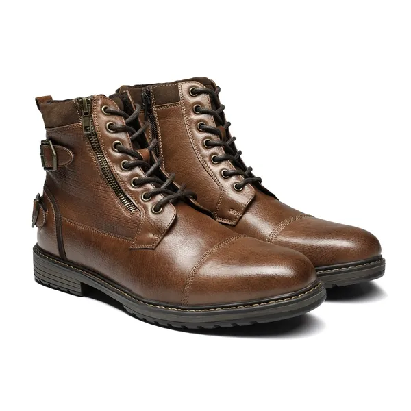 Men's Fur-Lined Oxford Dress Boots