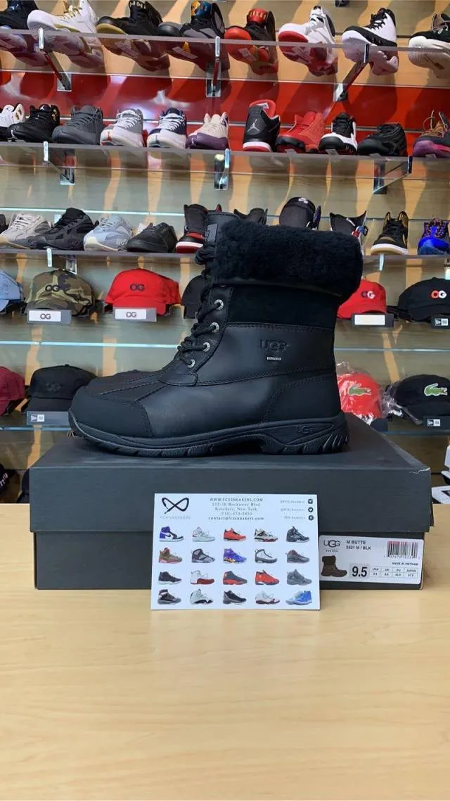 Mens Uggs Butte "Black Black"