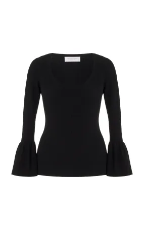 Michael Kors Collection Flare Sleeve Top