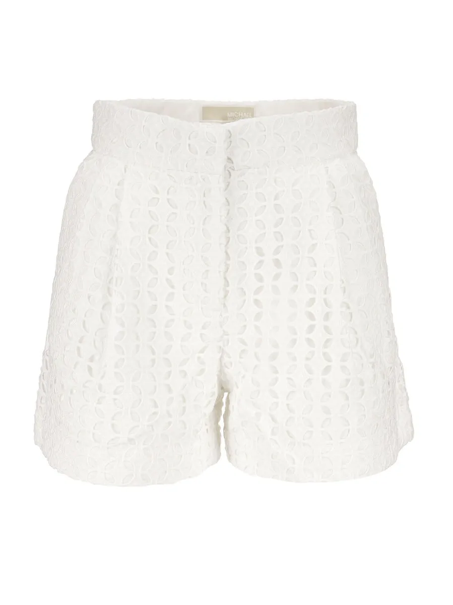 Michael Kors    Michael Kors Eyelet Pleated Shorts