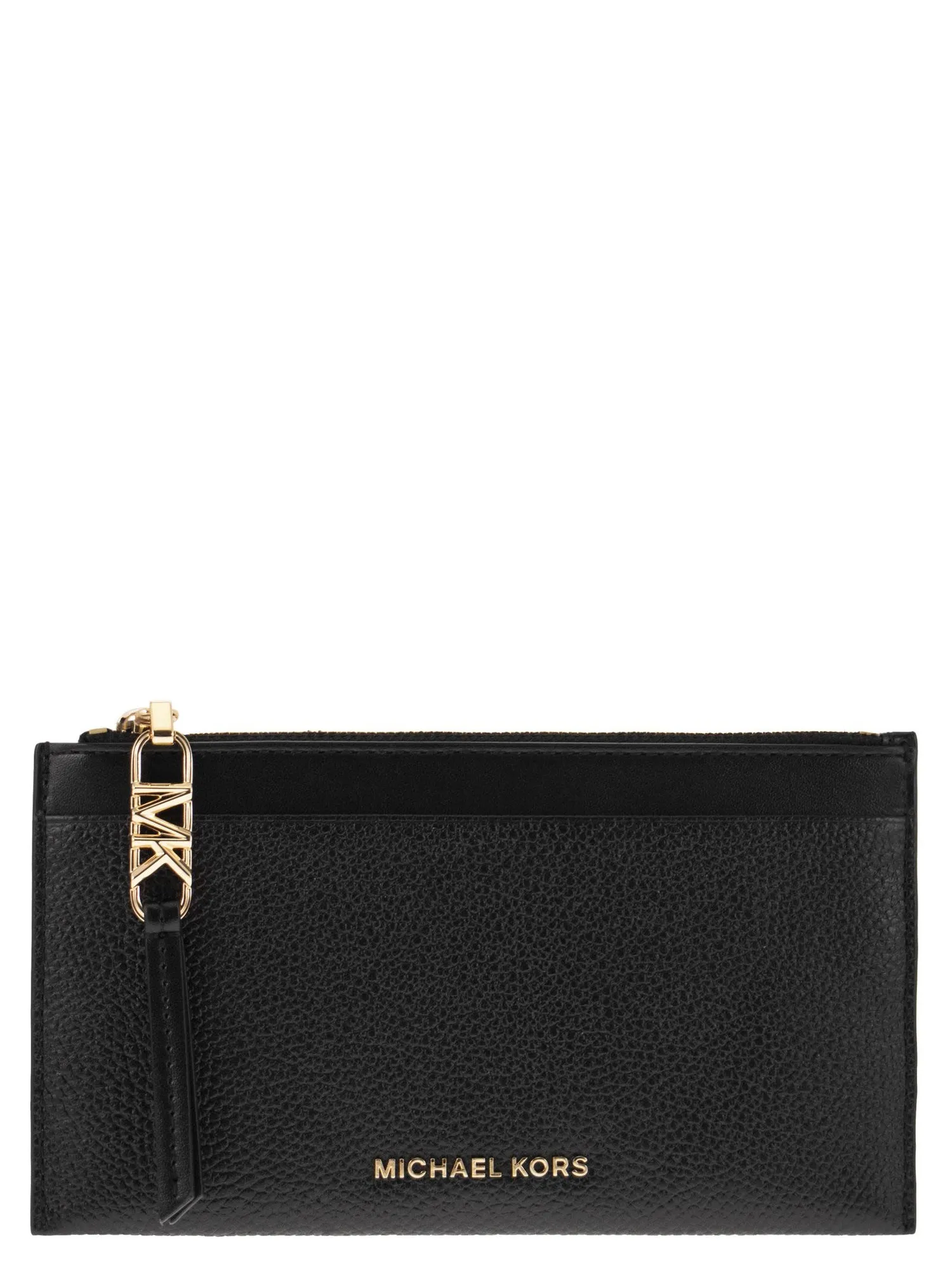 Michael Kors    Michael Kors Large Credit Card Holder In Grained Leather