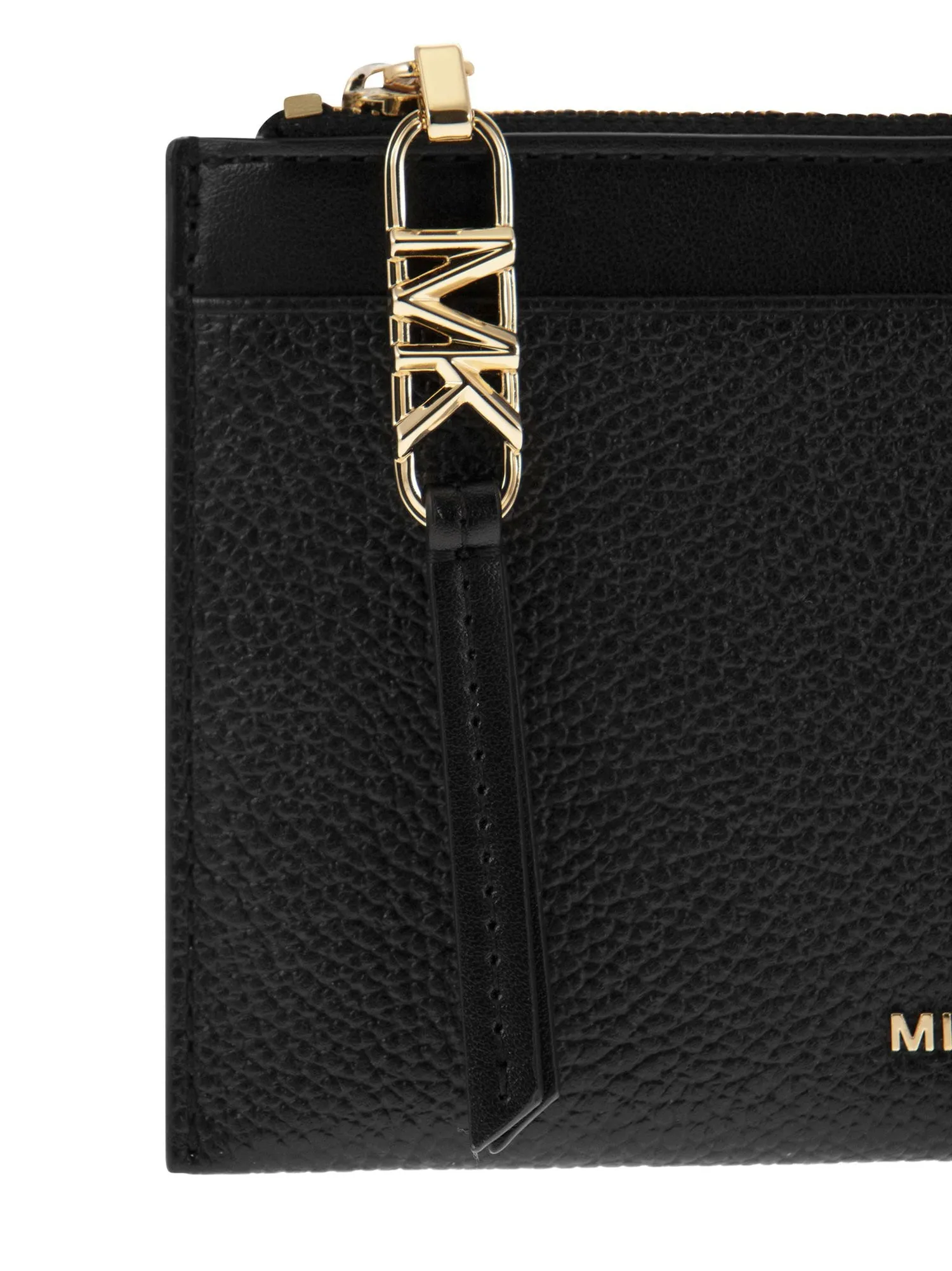 Michael Kors    Michael Kors Large Credit Card Holder In Grained Leather