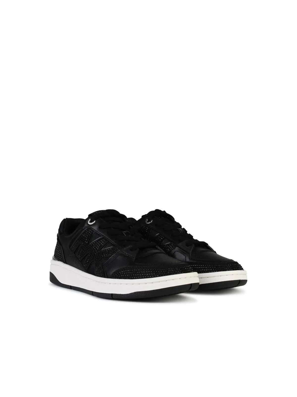 Michael Michael Kors    Michael Michael Kors 'Rebel' Black Lear Sneakers