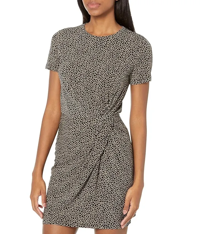 MICHAEL Michael Kors Petite Giraffe Twist Short Sleeve Mini Dress