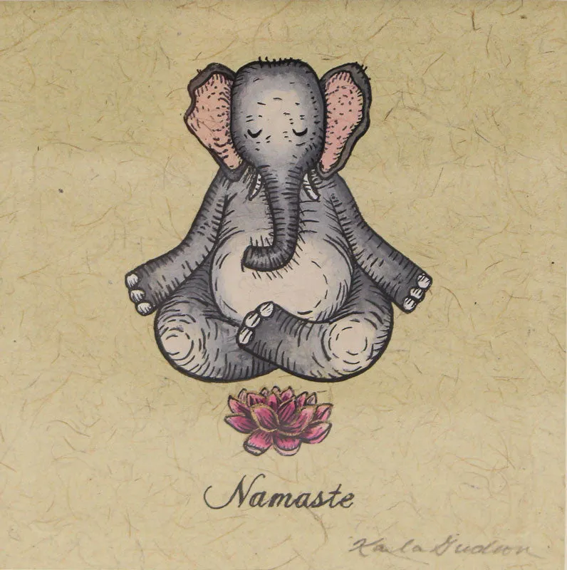 Namaste Watercolor by Karla Gudeon