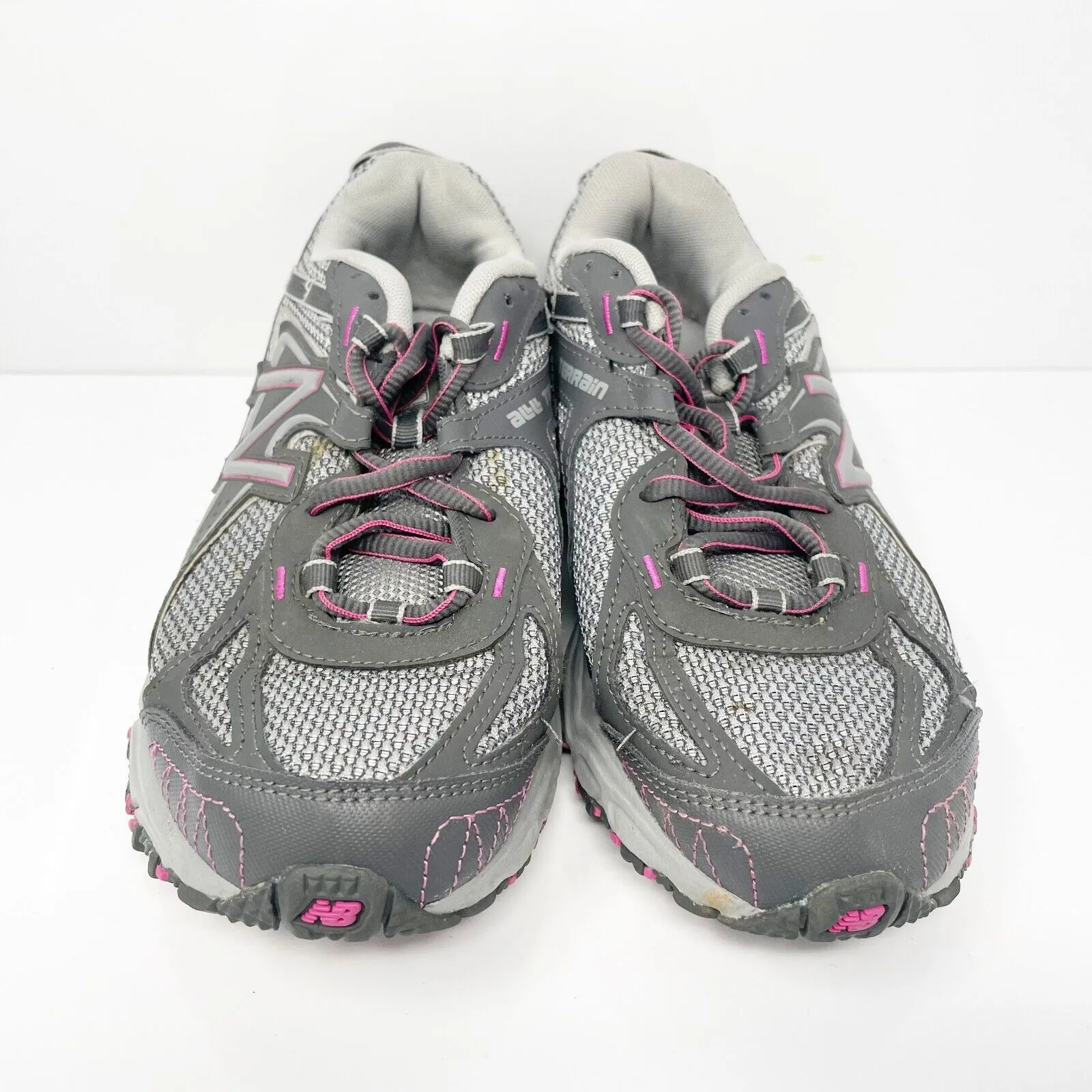 New Balance Womens 411 V2 WT411GP2 Gray Running Shoes Sneakers Size 8 D