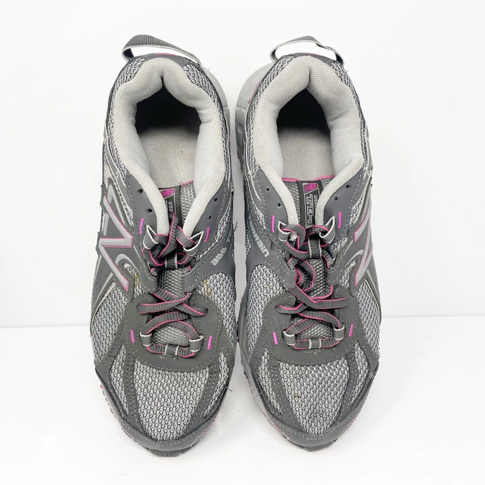 New Balance Womens 411 V2 WT411GP2 Gray Running Shoes Sneakers Size 8 D