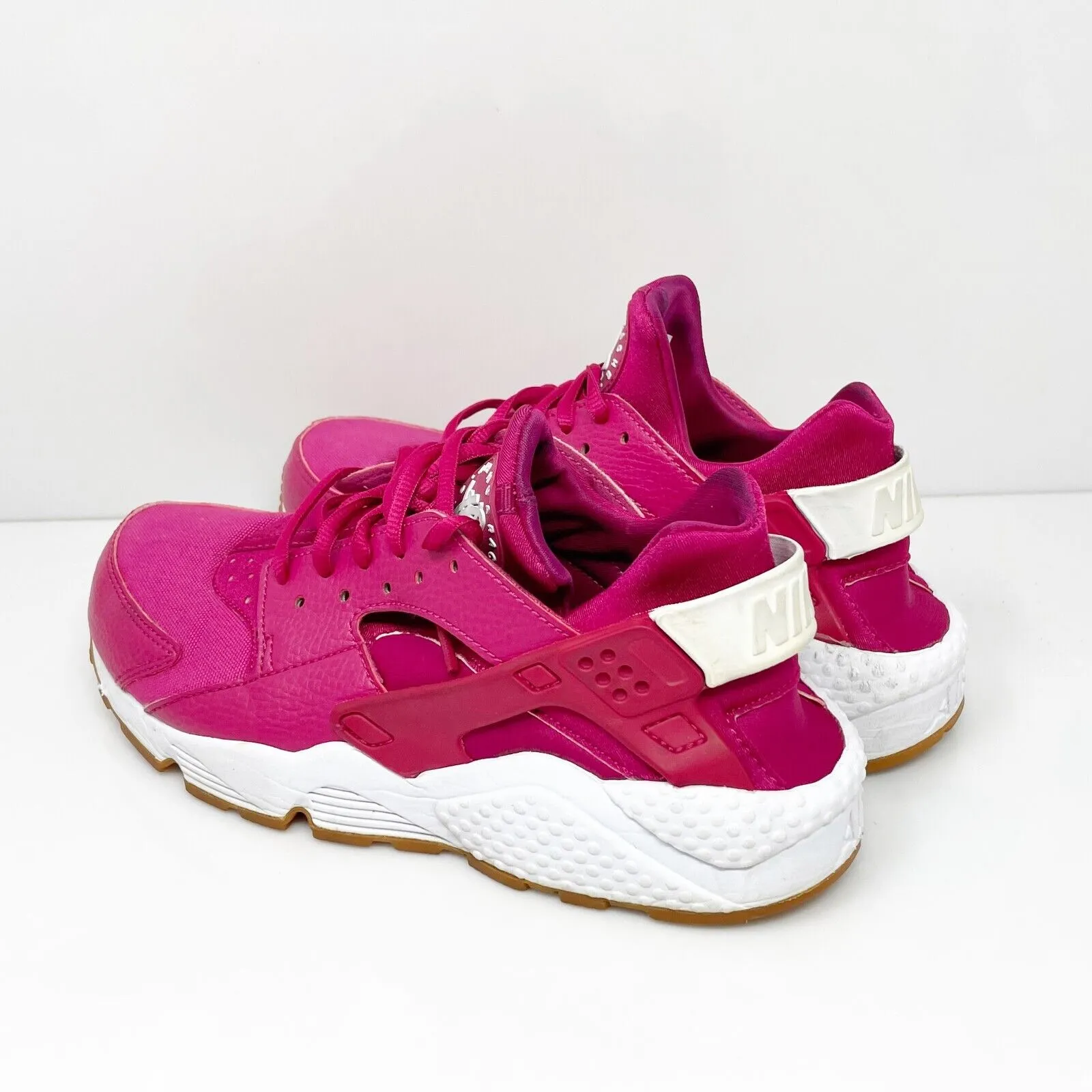 Nike Womens Air Huarache Run 634835-606 Red Running Shoes Sneakers Size 7.5