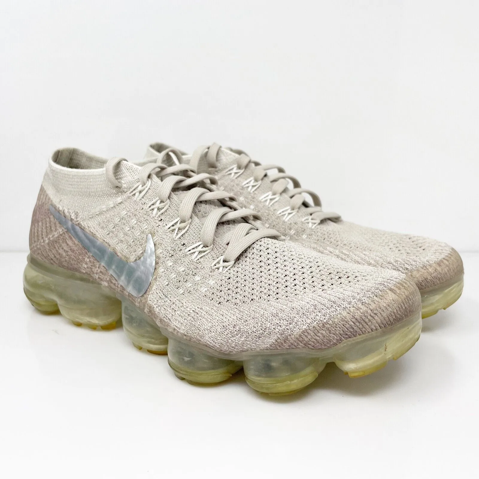 Nike Womens Air Vapormax 849557-202 Beige Running Shoes Sneakers Size 8.5