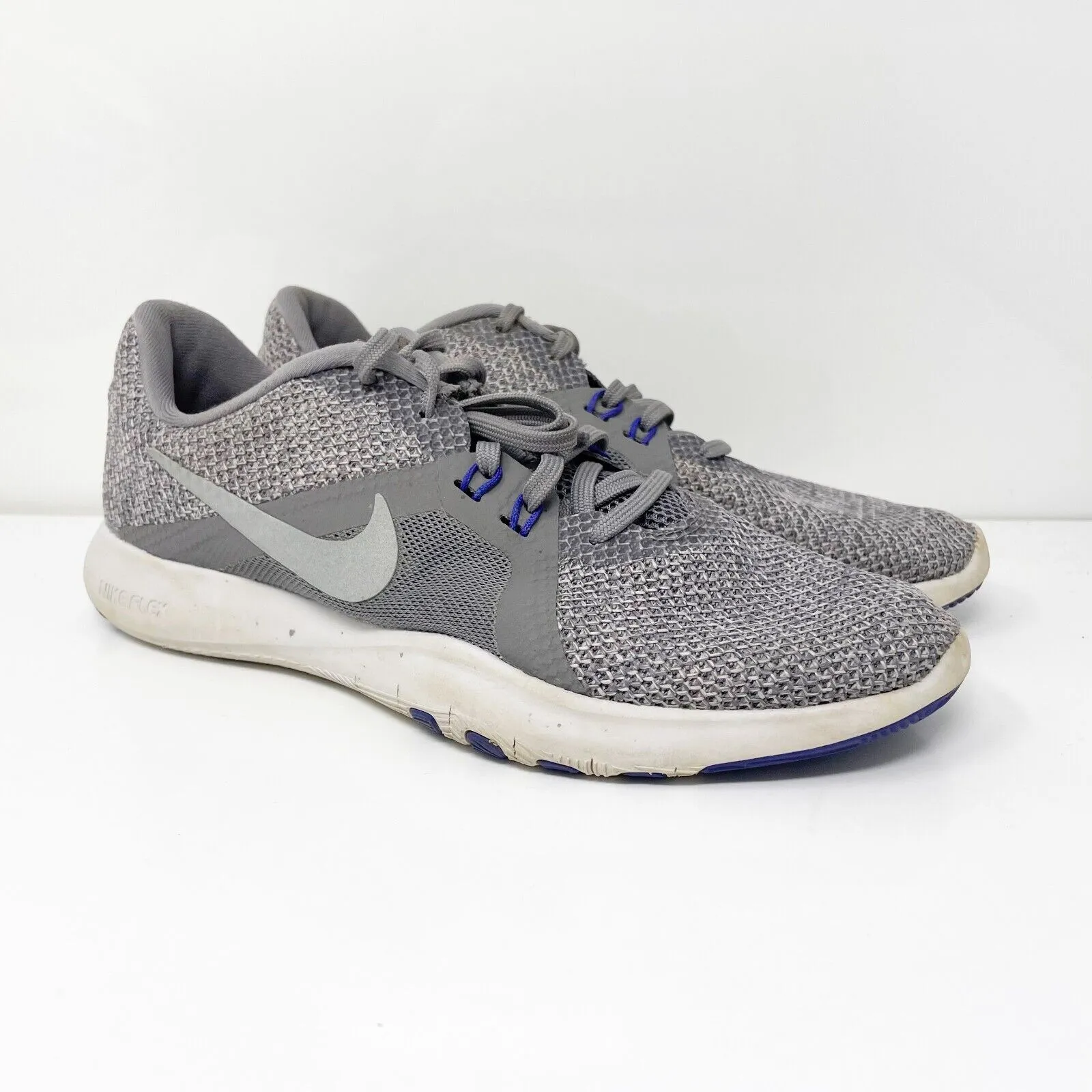 Nike Womens Flex Trainer 8 924339-005 Gray Running Shoes Sneakers Size 8